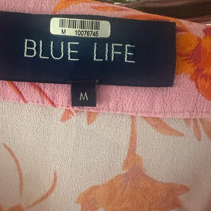 NWOT SIZE M Blue Life Asymmetrical Pink and Orange Skirt