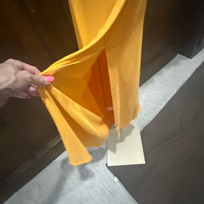 NWOT SIZE M L*Space Gold Cocktail Dress with Plunge Neckline and Slit