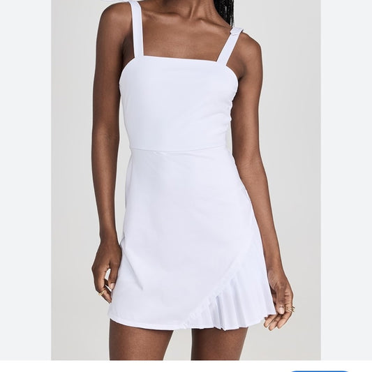 NWT SIZE M EleVen by Venus Williams White Ruffled Sundress