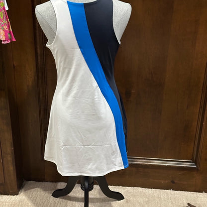 NWT SIZE M EleVen by Venus Williams Blue and White Swim Coverup