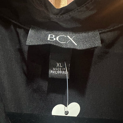 NWOT SIZE XL BCX Black and White Puff Sleeve Midi Dress