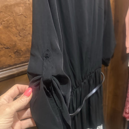 NWOT SIZE XL BCX Black and White Puff Sleeve Midi Dress