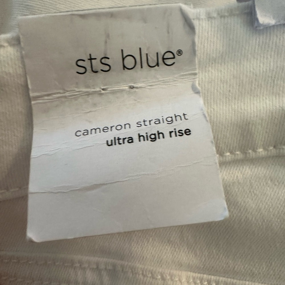 NWT SIZE 29 STS Blue White Straight Leg Jeans High-Waisted