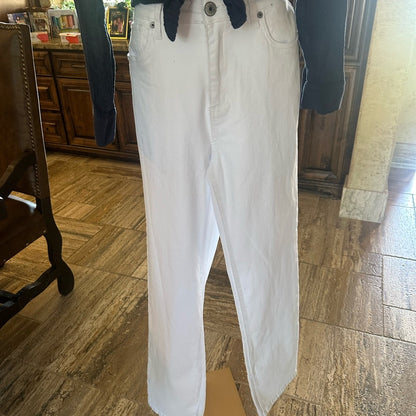 NWT SIZE 29 STS Blue White Straight Leg Jeans High-Waisted