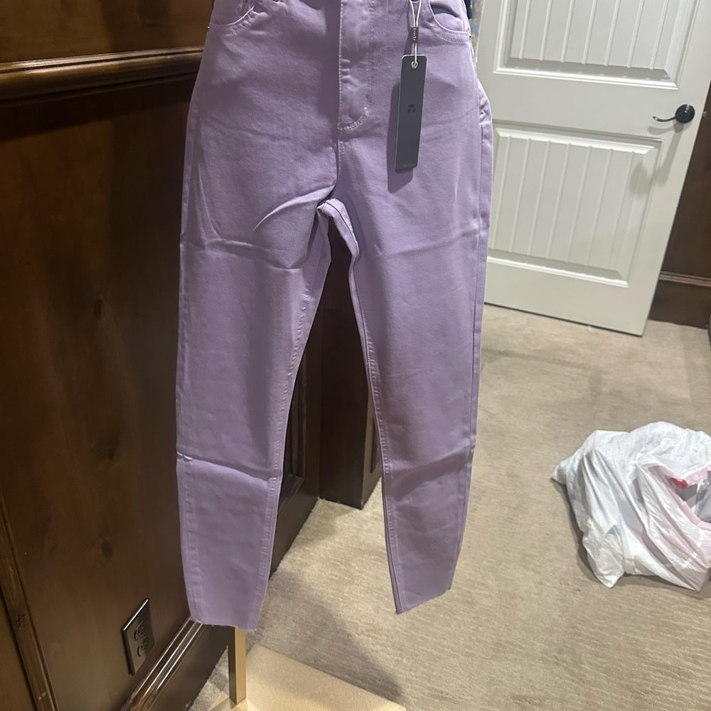 NWT SIZE 26 Tractr Purple Skinny Jeans High Waist