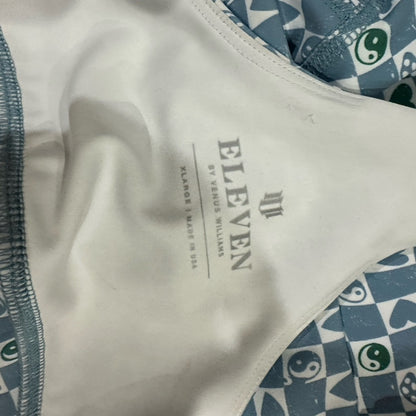 NWT SIZE XL EleVen by Venus Williams Blue and White Mosaic Bikini Top