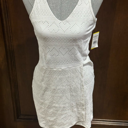 NWT SIZE M EleVen by Venus Williams White Asymmetrical Wrap Bodycon Dress