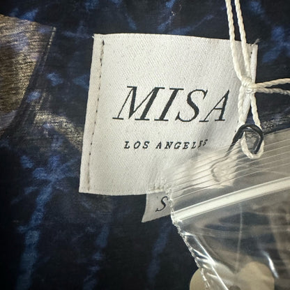 NWT SIZE S Misa Los Angeles Blue Maxi Skirt A-Line Cocktail