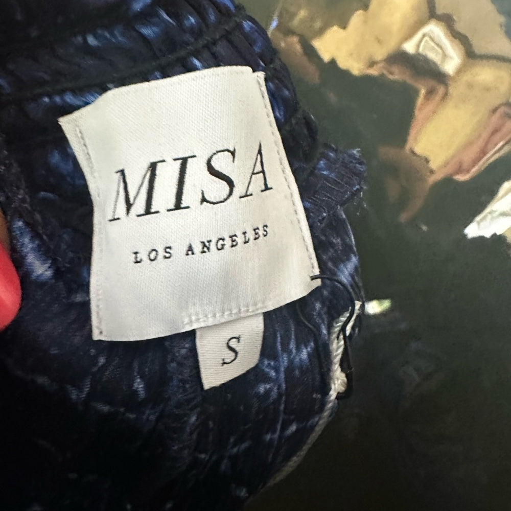 NWT SIZE S Misa Los Angeles Blue Maxi Skirt A-Line Cocktail