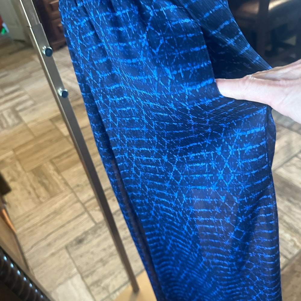 NWT SIZE S Misa Los Angeles Blue Maxi Skirt A-Line Cocktail