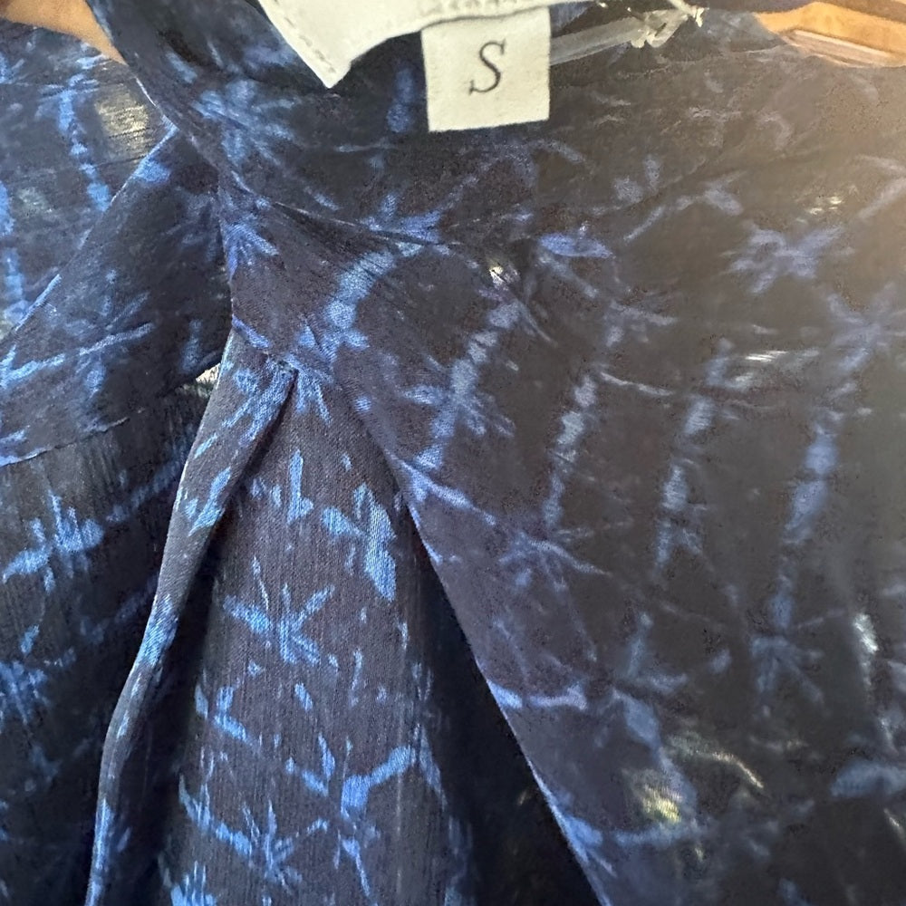 NWT SIZE S Misa Los Angeles Blue Maxi Skirt A-Line Cocktail