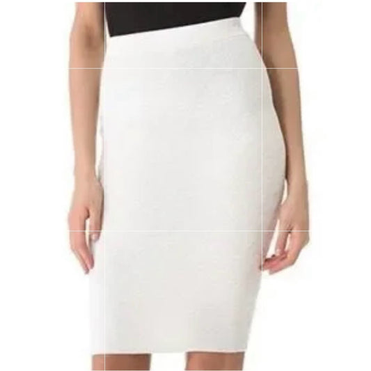 NWT SIZE 4 Nipon Boutique Cream Pencil Skirt Knee-Length Work