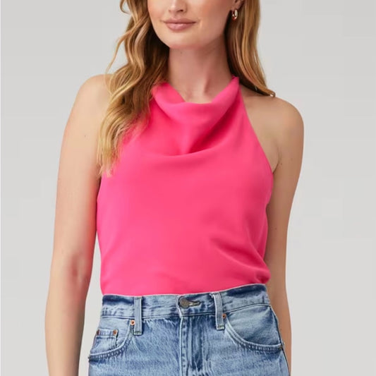 SIZE M Amanda Uprichard Pink Sleeveless Tank Top