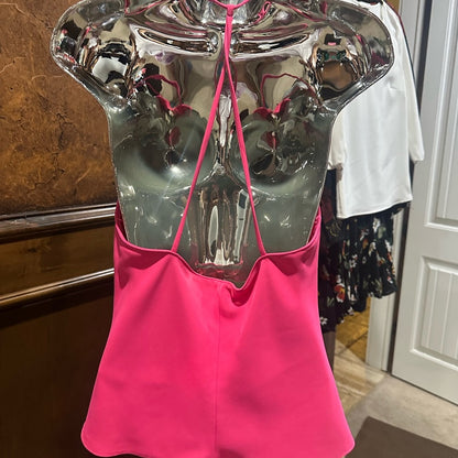 SIZE M Amanda Uprichard Pink Sleeveless Tank Top