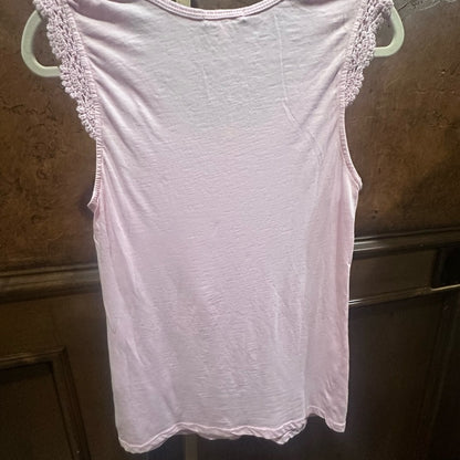 NWT SIZE 1/S Sundry Pink Ruffled Tank Top