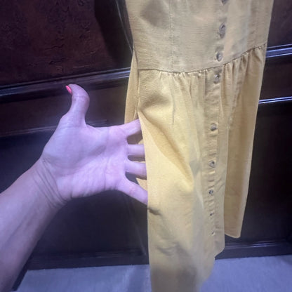 SIZE XS ROLLA'S Yellow Spaghetti Strap Midi Sundress