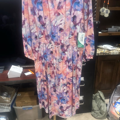 NWT SIZE M Westbound Pink Buttoned Dress with Bishop Sleeves