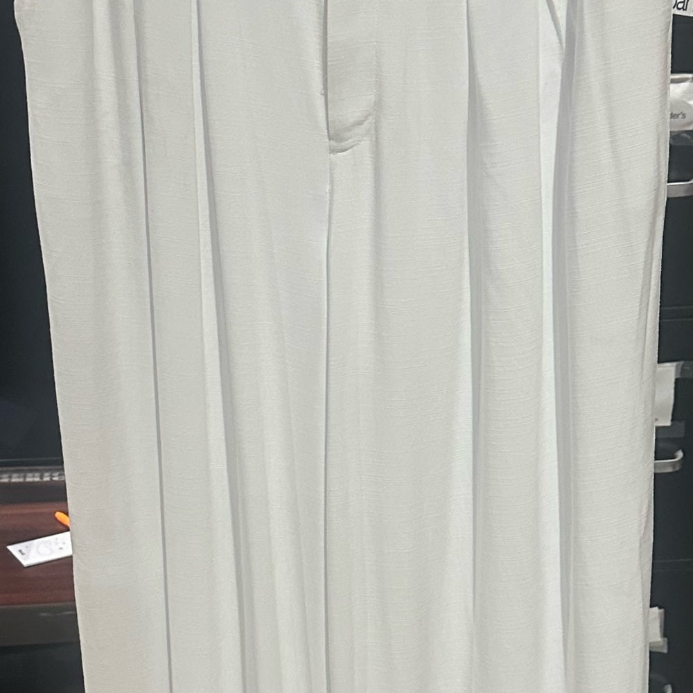 NWT SIZE 12 Bar III White Wide Leg Cropped Pants