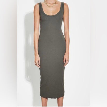 NWT SIZE S Cotton Citizen Green Strapless Bodycon Dress for Casual Nights