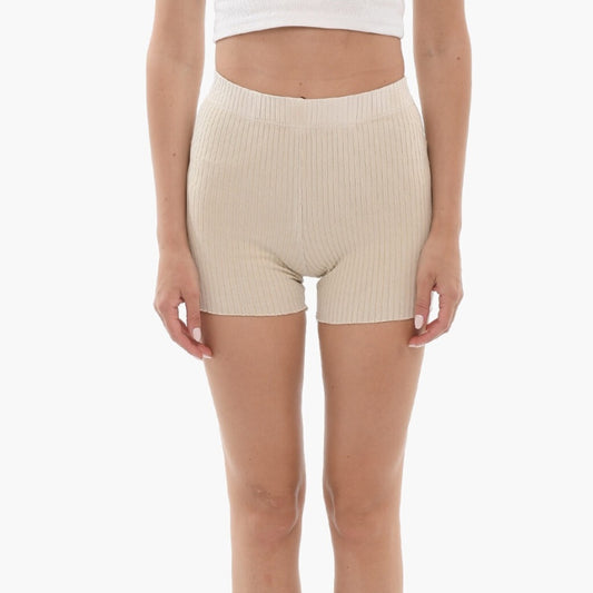 NWT SIZE M Cotton Citizen High Waist Cream Shorts