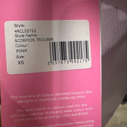 NWT SIZE XS Chic Pink Wide Leg Jumpsuit with High-Rise Waist