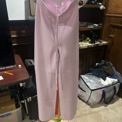 NWT SIZE XS Chic Pink Wide Leg Jumpsuit with High-Rise Waist