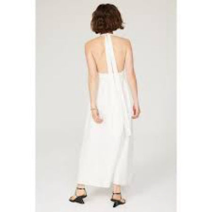 SIZE 14 White V-neck Sleeveless Midi Sundress for Brides