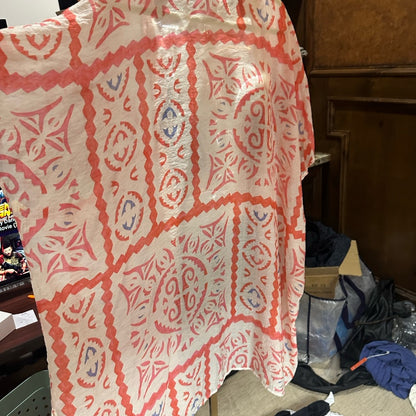 NWOT SIZE M/L Kori Blue and Orange Bohemian kimono