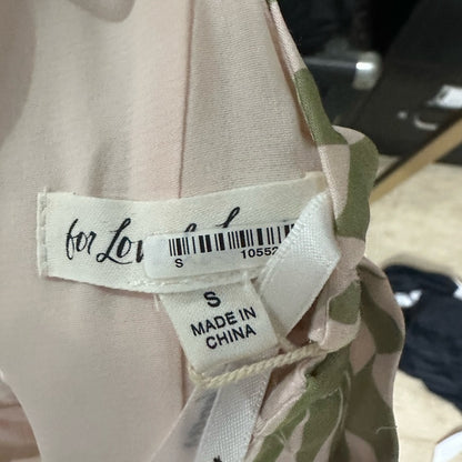 NWT SIZE S For Love And Lemons Green Sleeveless Bustier Crop Top