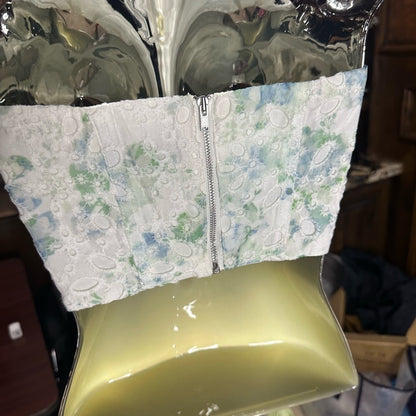 Bardot Cream Sleeveless Bustier Crop Top