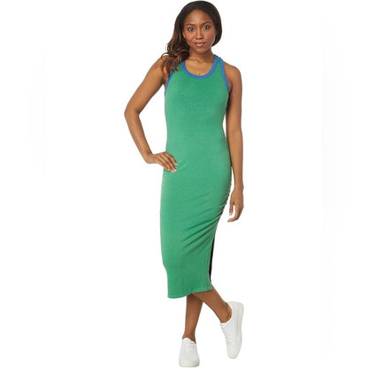 NWT SIZE L/3 Sundry Green Halter Sheath Dress Sleeveless Casual