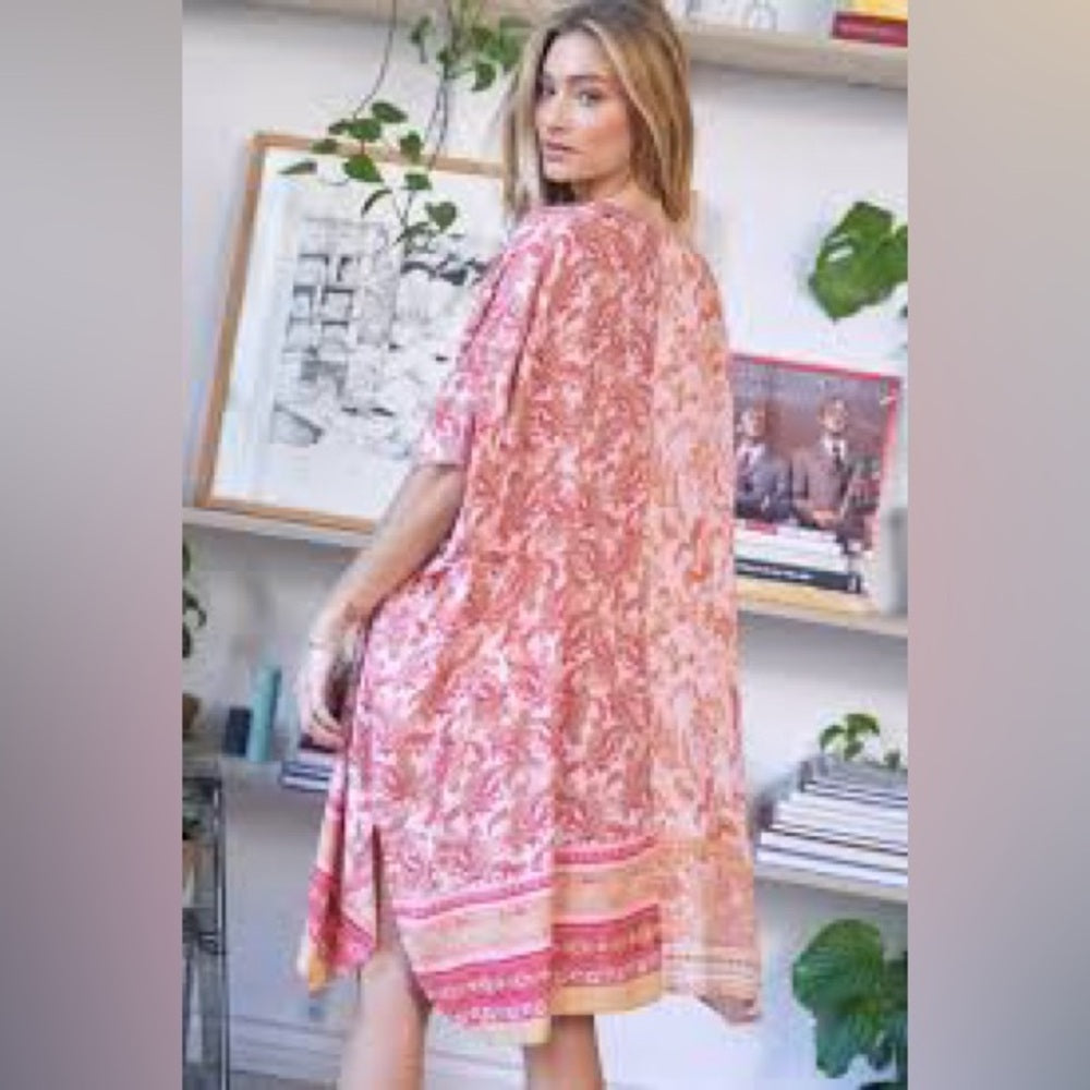 NWT SIZE M DAVI & DANI Asymmetrical Pink Sleeveless Top