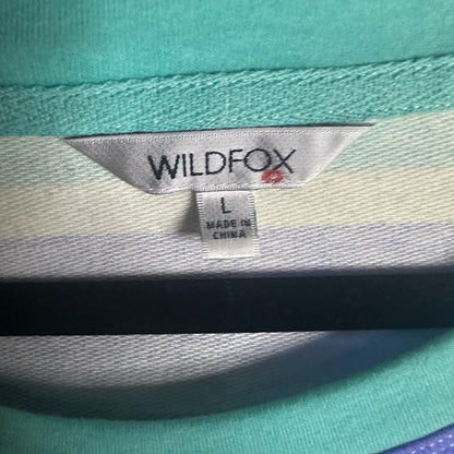 NWT SIZE L-XL-XXL Wildfox Blue and White Striped Loungewear Set