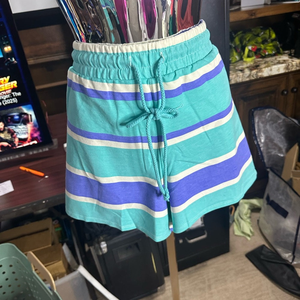 NWT SIZE L-XL-XXL Wildfox Blue and White Striped Loungewear Set