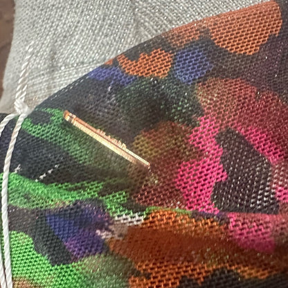 NWT SIZE XS Misa Los Angeles Red Black Square Neck Bodycon Maxi