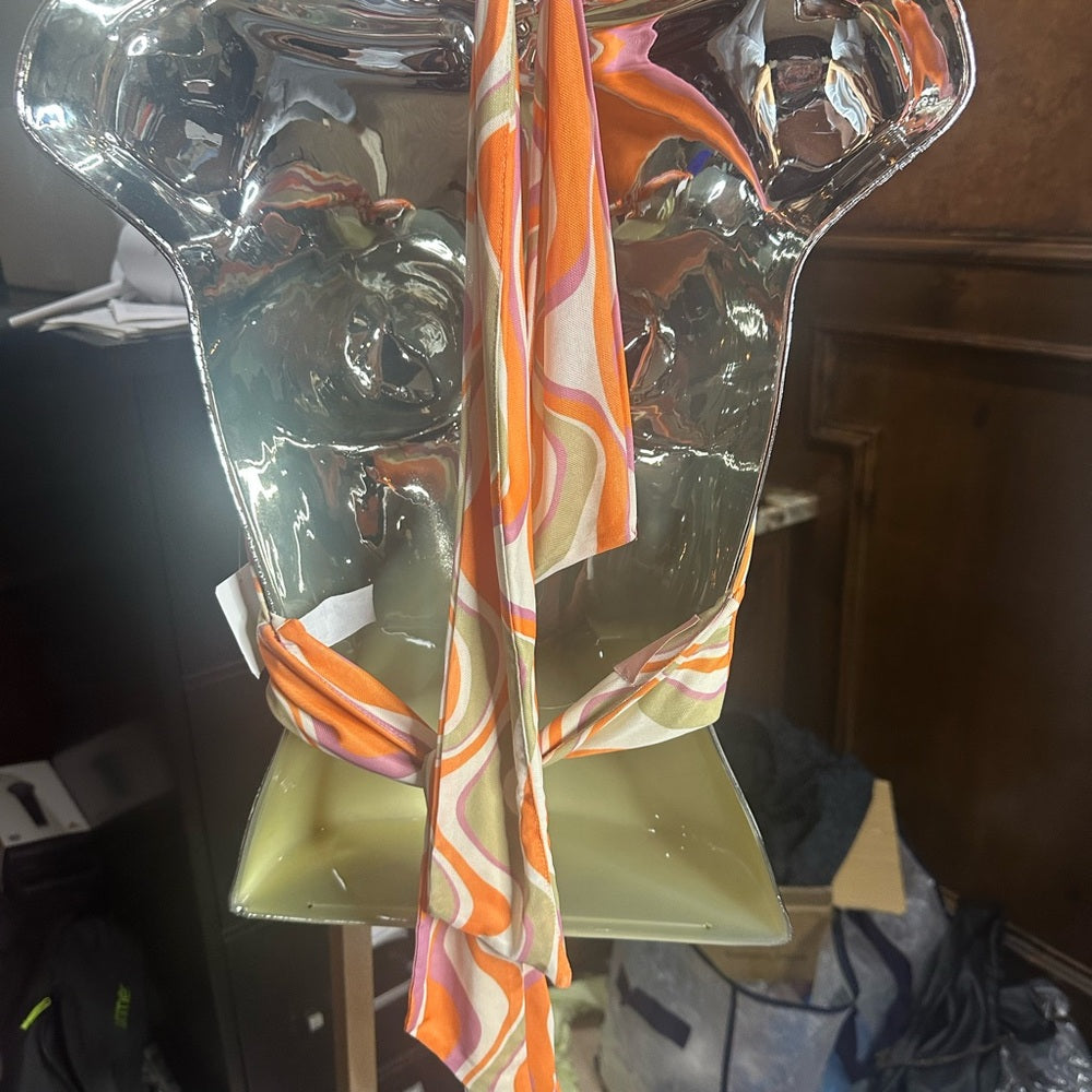 NWOT SIZE S Show Me Your MuMu Multicolor Swirl Crop Top