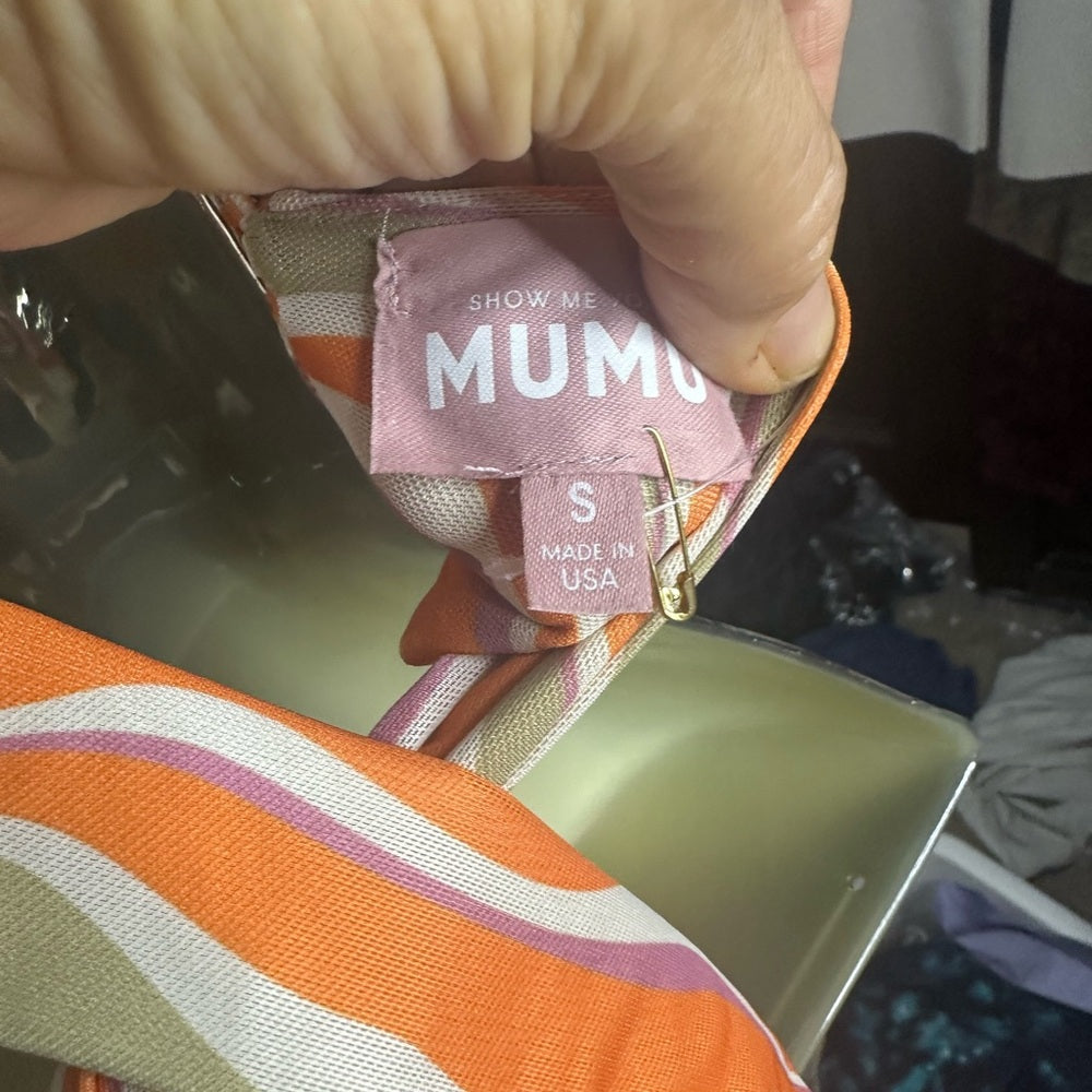 NWOT SIZE S Show Me Your MuMu Multicolor Swirl Crop Top