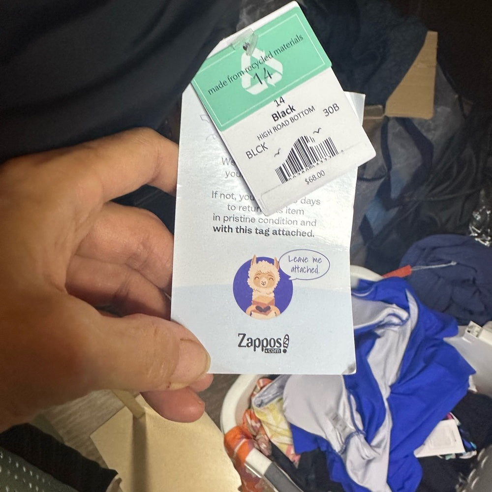 NWT SIZE 14 Sleek Black Bikini with Timeless Design