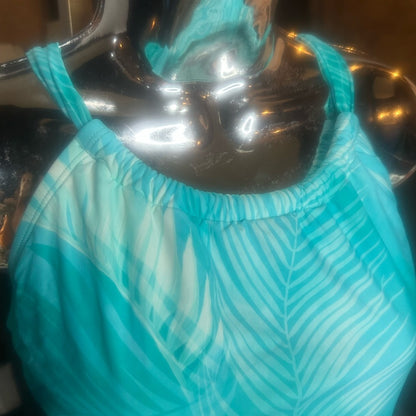 NWT SIZE 8 Jantzen Women's Blue and White Swimwear