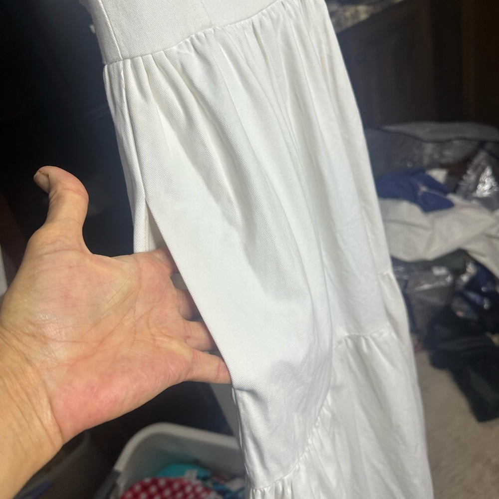 NWOT SIZE XXS Anthropologie White Halter Sundress for Brides