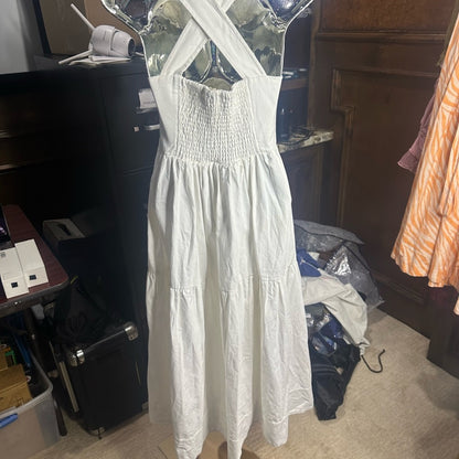 NWOT SIZE XXS Anthropologie White Halter Sundress for Brides