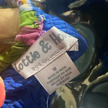 NWT SIZE M Playful Blue and Pink Floral Two-Piece Set