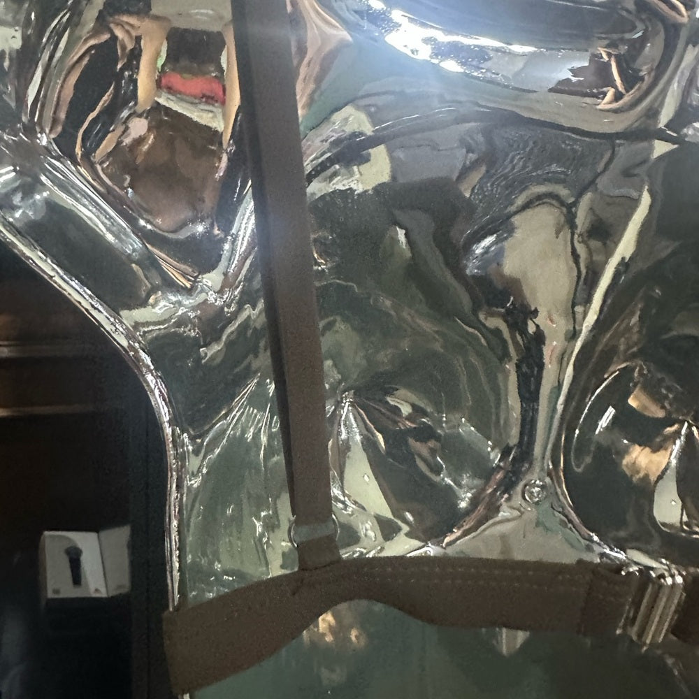 NWOT SIZE L Generic Brown Bikini with Plunge Neckline