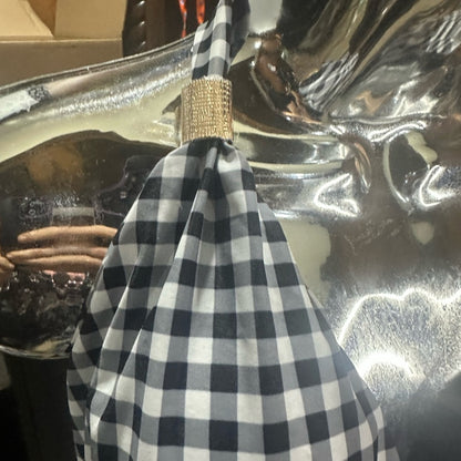 NWOT SIZE L Unique  Vintage Black and White Bikini Halter Style