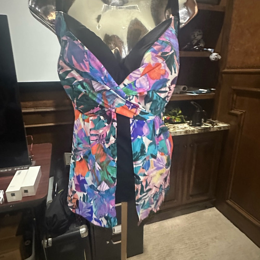 SIZE 22 Swimsuits For All Red and Pink Bikini with Flattering Cut