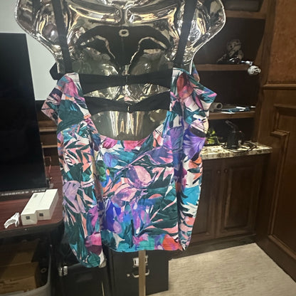 SIZE 22 Swimsuits For All Red and Pink Bikini with Flattering Cut