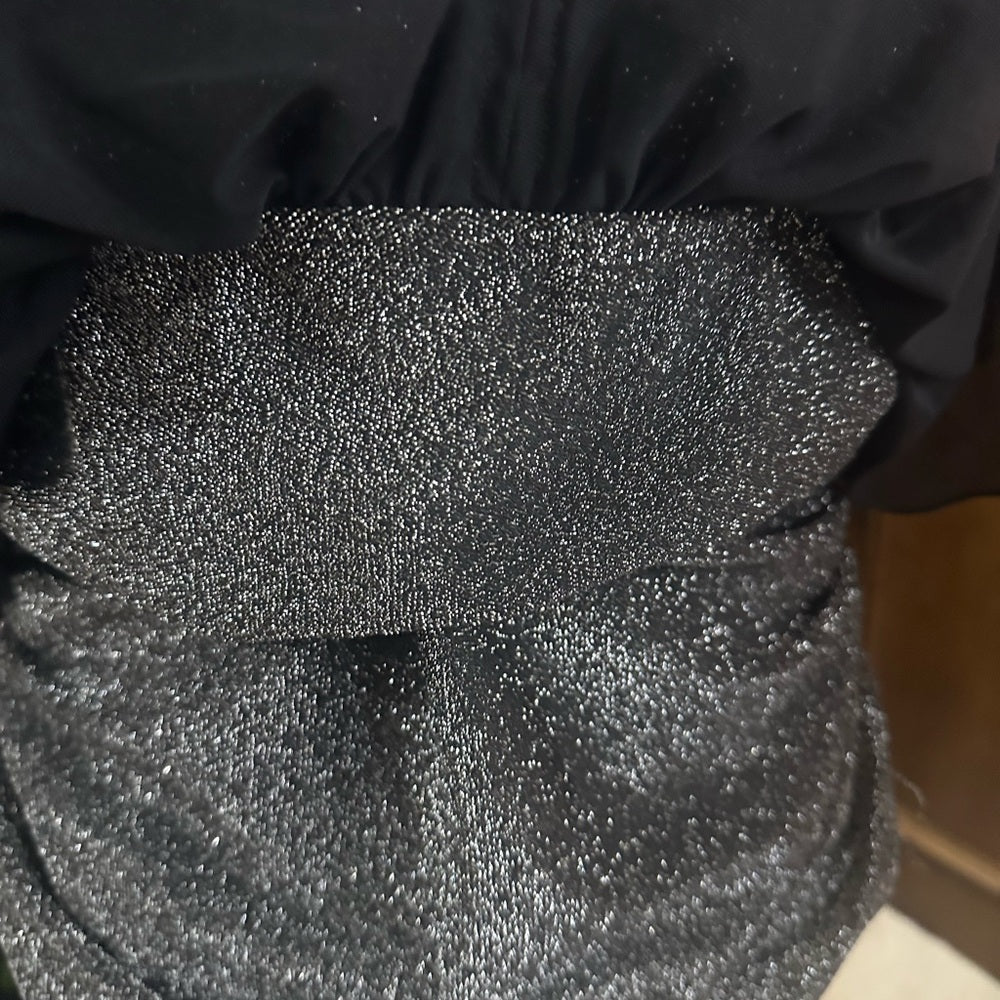 Unique Vintage Black and Silver One Piece Swimsuit