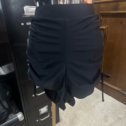 NWOT SIZE 1X Unique Vintage Black Ruched Bikini