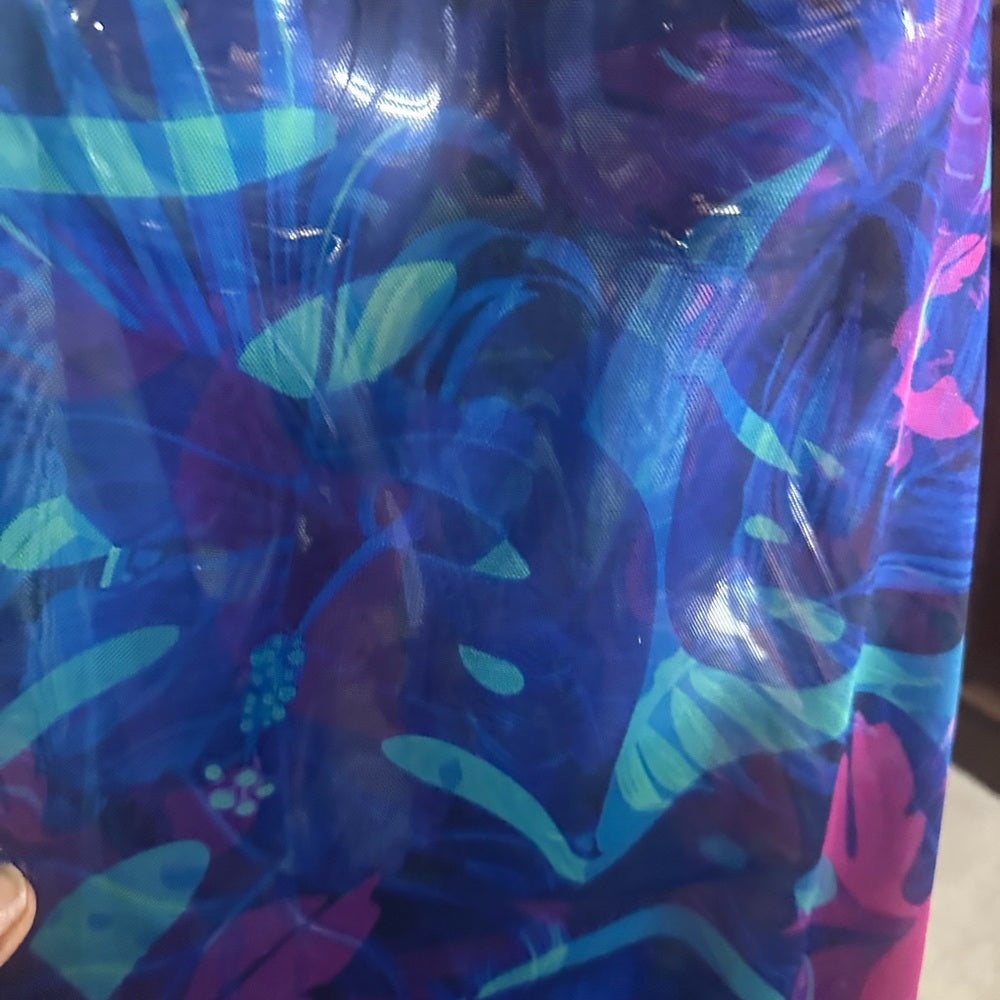 Swimsuits For All Blue Purple Sleeveless Sundress Coverup