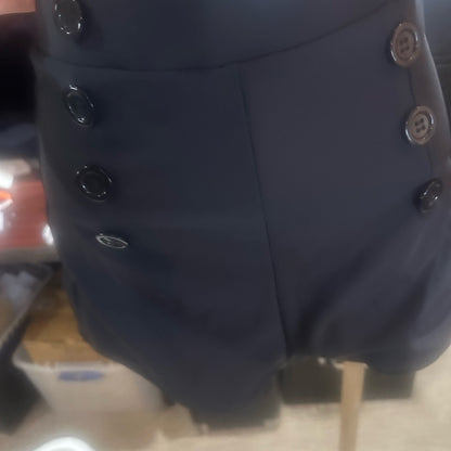 SIZE S Retro Black High-Waisted Bikini Swimwear